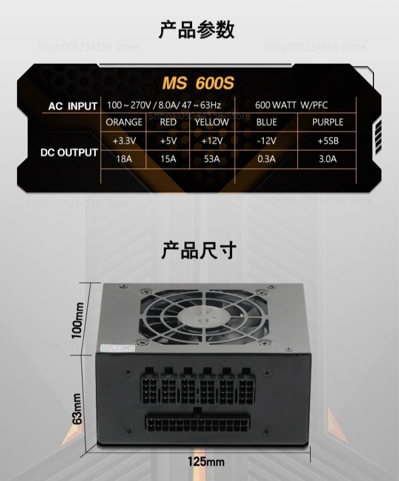 Modüler SFX PSU 80 Plus Gold 5 - 850W Sfx Power Supply 80 Plus Gold incelemesi ve fiyatı